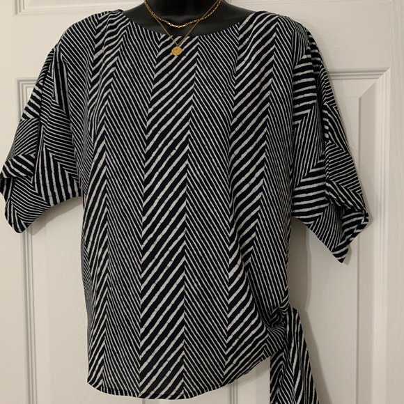 MICHAEL KORS Blue Top Blouse, Size M - Picture 15 of 15
